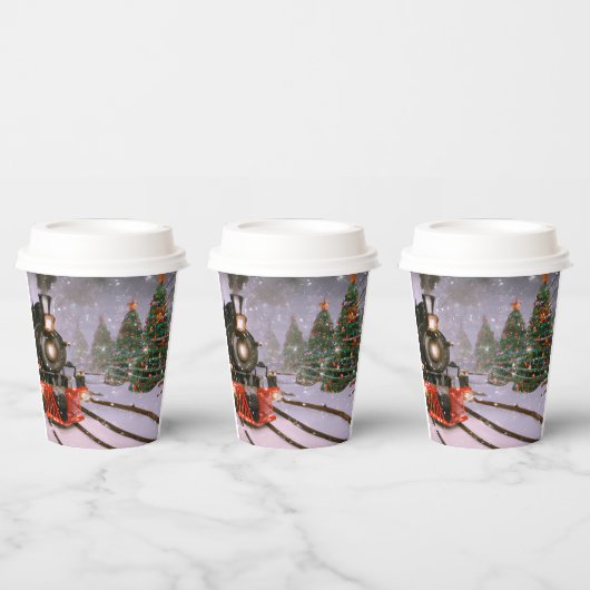 Kerstboombos Papieren Bekers (Multi)