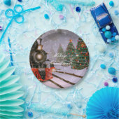 Kerstboombos Papieren Bordje (Feest)