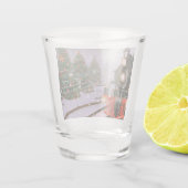 Kerstboombos Shot Glas (Achterkant)