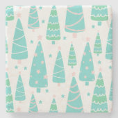 Kerstboombos Stenen Onderzetter (Voorkant)