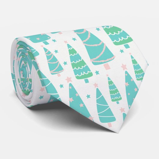 Kerstboombos Stropdas (Opgerold)