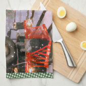 Kerstboombos Theedoek (Quarter Fold)