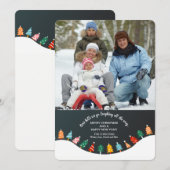 Kerstboombosfoto-feestkaart Feestdagenkaart (Voorkant / Achterkant)