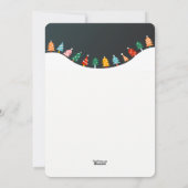 Kerstboombosfoto-feestkaart Feestdagenkaart (Achterkant)