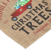 kerstboombosje 🎄 korte tafelloper (Hoek)