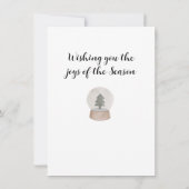 Kerstboombriefkaart Notitiekaartje (Achterkant)