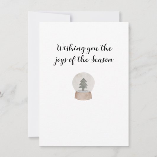 Kerstboombriefkaart Notitiekaartje (Achterkant)