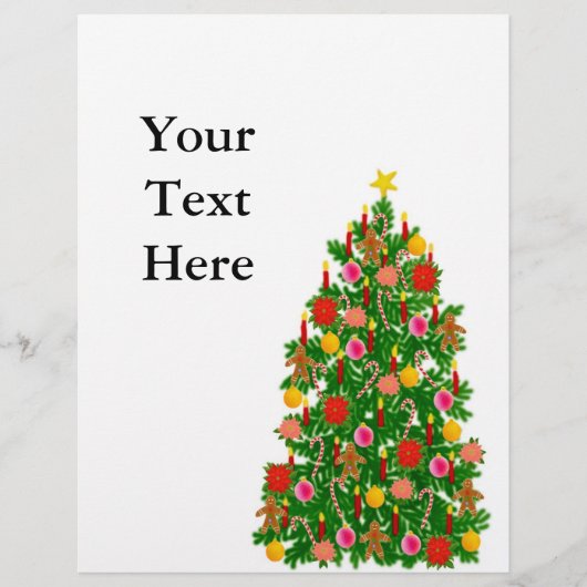 kerstboombrochure flyer (Voorkant)