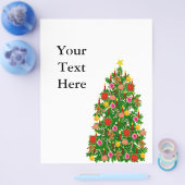 kerstboombrochure flyer (Enkel)