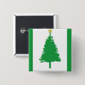 kerstboomButton Vierkante Button 5,1 Cm (Voorkant /achterkant)