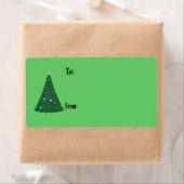 kerstboomcadeaulabel etiket (Insitu)