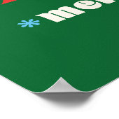 Kerstboomcadeaus Merry & Bright Poster (Hoek)