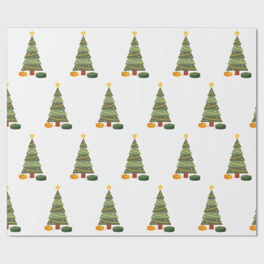 kerstboomcadeautje cadeaupapier (Vlak)