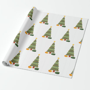 kerstboomcadeautje cadeaupapier