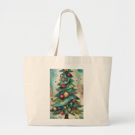 kerstboomcanvas tas (Voorkant)