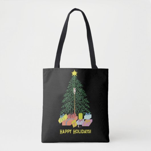 kerstboomCanvas tas (Voorkant)