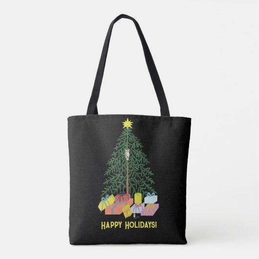 kerstboomCanvas tas (Achterkant)