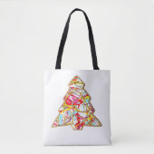 kerstboomCanvas tas (Voorkant)