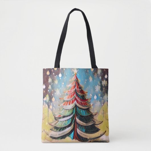 kerstboomCanvas tas (Voorkant)