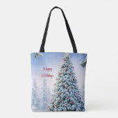 kerstboomCanvas tas (Achterkant)