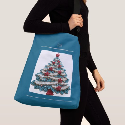kerstboomCanvas tas (Dichtbij)