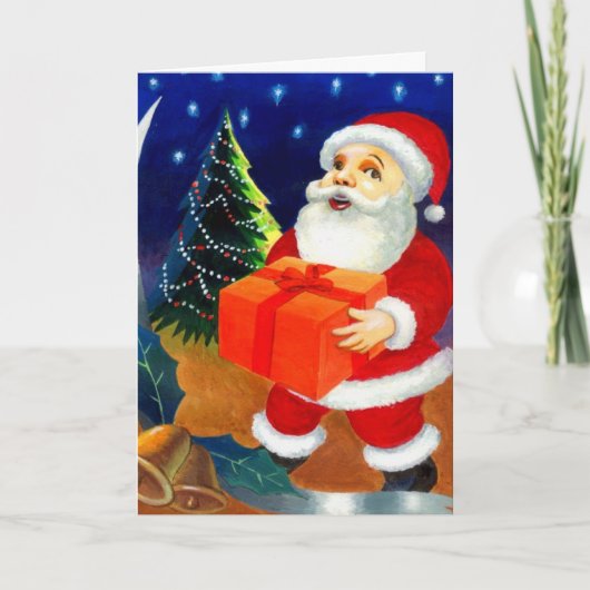 kerstboomcellen voor kerstbomen feestdagen kaart (Voorkant)