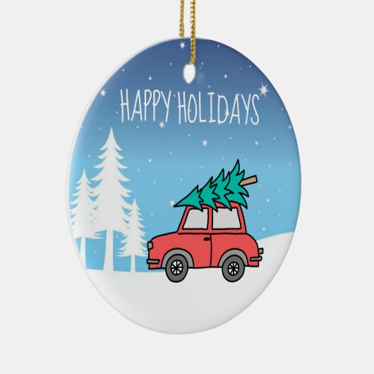 kerstboomcirkelvormige Feestdagen Ornament (Rechts)