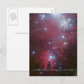 Kerstboomcluster en kone nevel, NGC 2264 Feestdagenkaart (Voorkant / Achterkant)