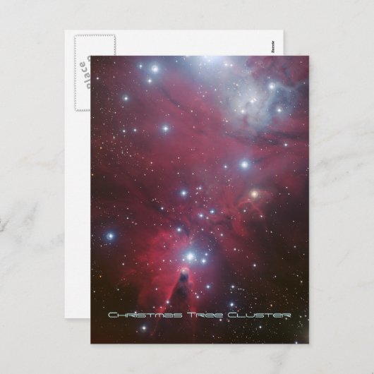 Kerstboomcluster en kone nevel, NGC 2264 Feestdagenkaart (Voorkant / Achterkant)