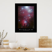 Kerstboomcluster en kone nevel poster (Keuken)