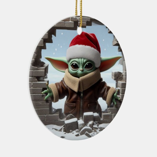 kerstboomdecoratie keramisch ornament (Rechts)