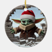 kerstboomdecoratie keramisch ornament (Achterkant)