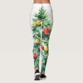 kerstboomdecoratie leggings (Achterkant)