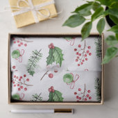 Kerstboomdecoraties & Hulst Tissuepapier (Geschenk)