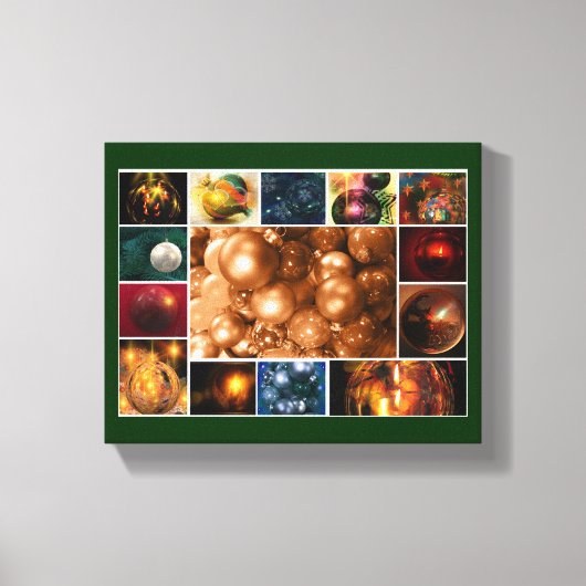 kerstboomdecorlage canvas afdruk (Voorkant)