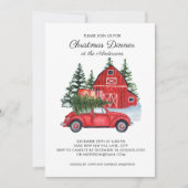  kerstboomdiner met rode kruis kaart (Voorkant)