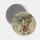 kerstboomdruk voor kerstmis magneet (Voorkant / Achterkant)