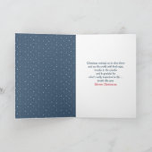 kerstboomduif met witte boomfeestkaart feestdagen kaart (Binnen)