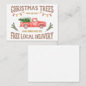 KERSTBOOMEN NOTITIEKAARTJE (Voorkant / Achterkant)