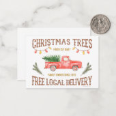 KERSTBOOMEN NOTITIEKAARTJE (Voorkant / Achterkant in situ)
