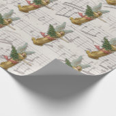 kerstboomengel Antiek Victoriaans papier schroot (Hoek)