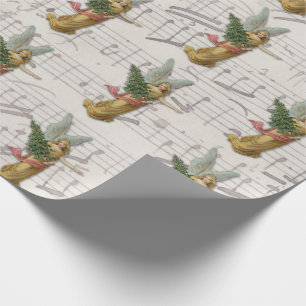 kerstboomengel Antiek Victoriaans papier schroot