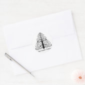 kerstboomenvelop ronde sticker (Envelop)