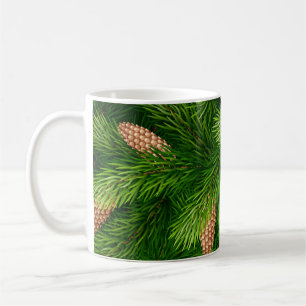 KerstboomEvergreen met pijnbomen Koffiemok