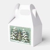 kerstboomfamilie voor kerstboombox bedankdoosjes (Achterkant)