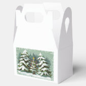 kerstboomfamilie voor kerstboombox bedankdoosjes (Geopend)