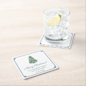 Kerstboomfeest met legante Chinoiserie Kartonnen Onderzetters (Insitu)