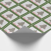 Kerstboomfeestdag in Roestland Cadeaupapier (Hoek)