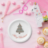 Kerstboomfeestdag in Roestland Papieren Bordje (Feest)