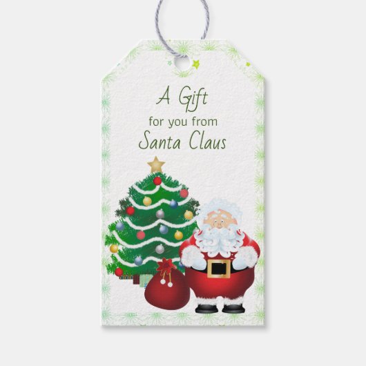 kerstboomfeestdag kerstkerstmis cadeaulabel (Voorkant)